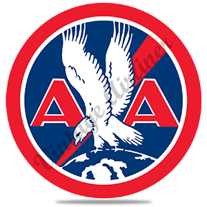 AA 1930's Logo Round Sandstone Coaster