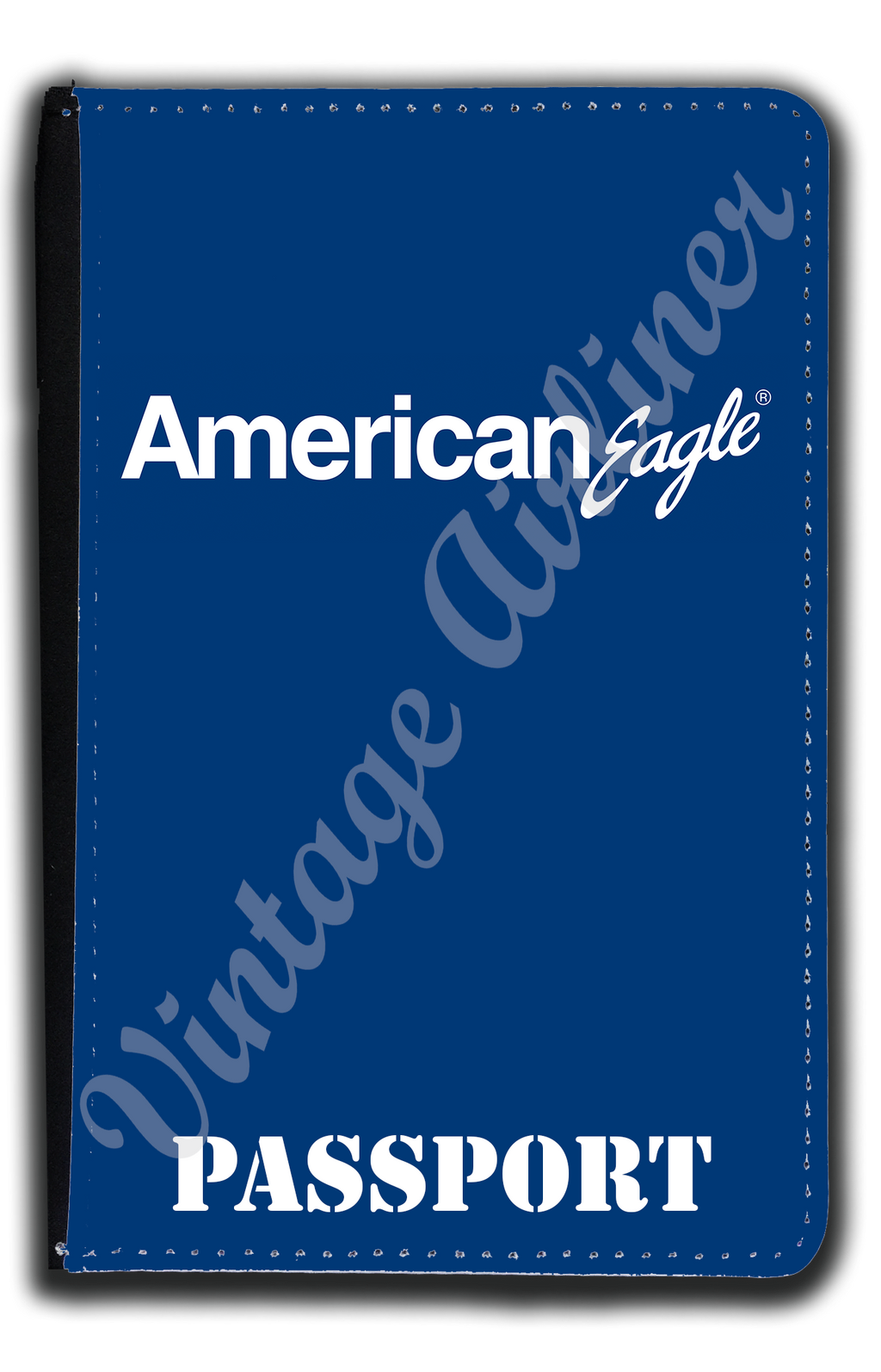 American Eagle Logo Blue Passport Case