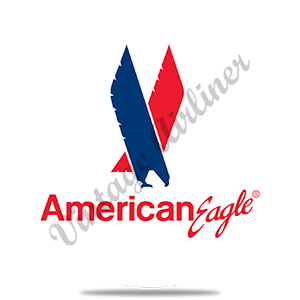 American Eagle Logo Round Sandstone Coaster
