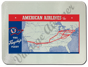 American Airlines Flagship Routes Bag Sticker Glass Cutting Board