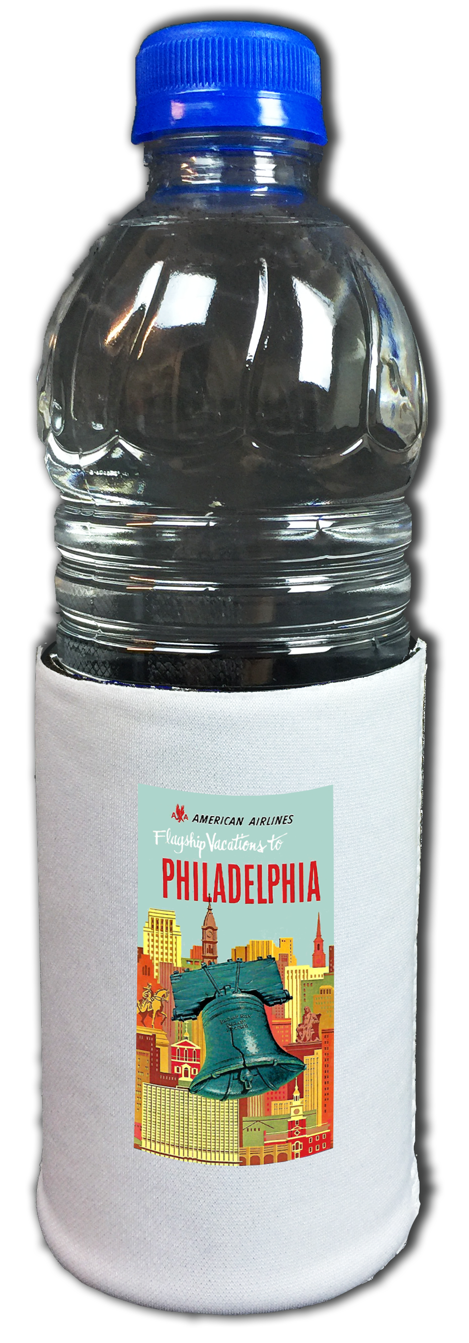 American Airlines Philadelphia AA Vacations Brochure Beverage Wrap