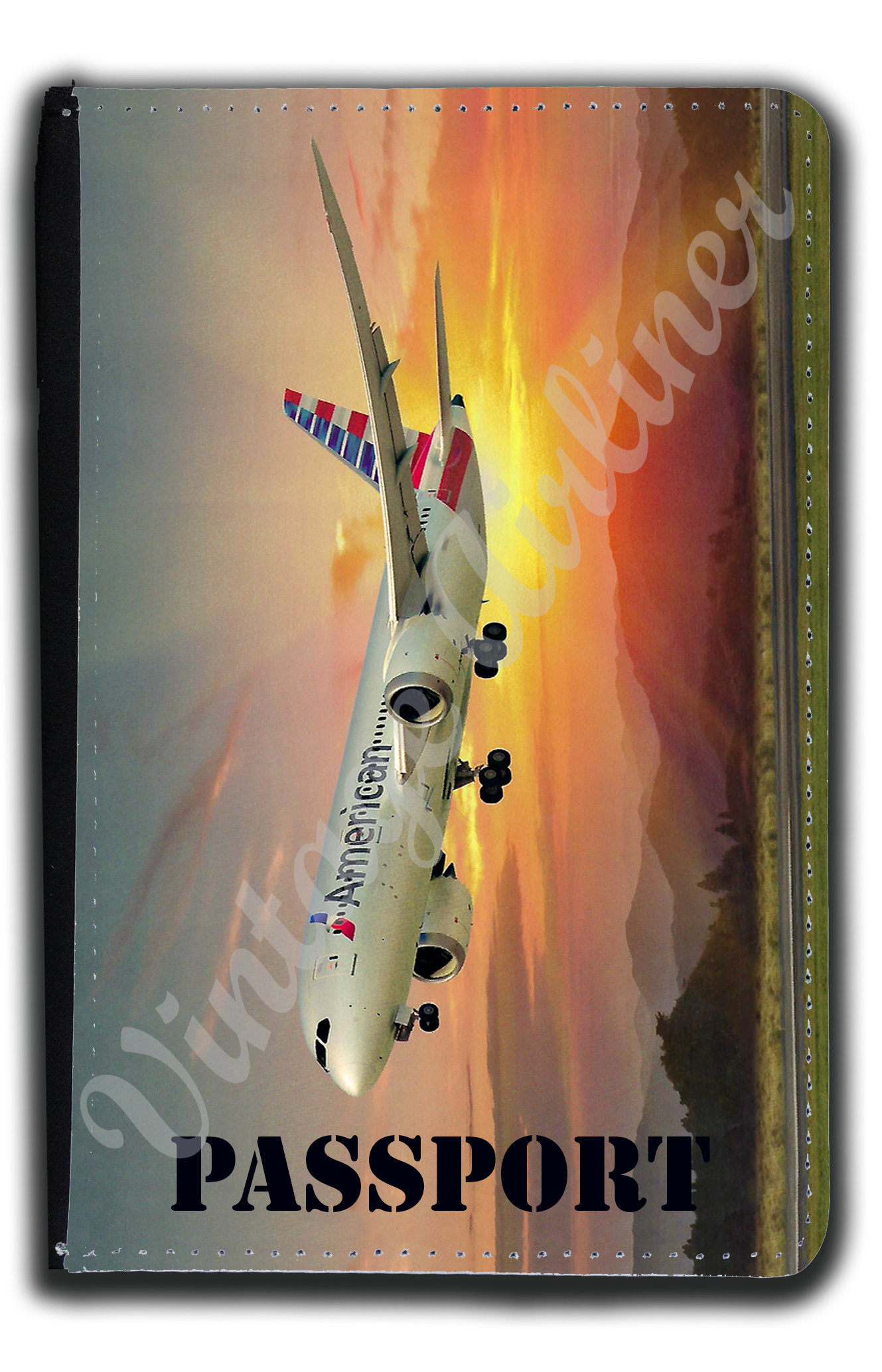 American Airlines 787 Passport Case