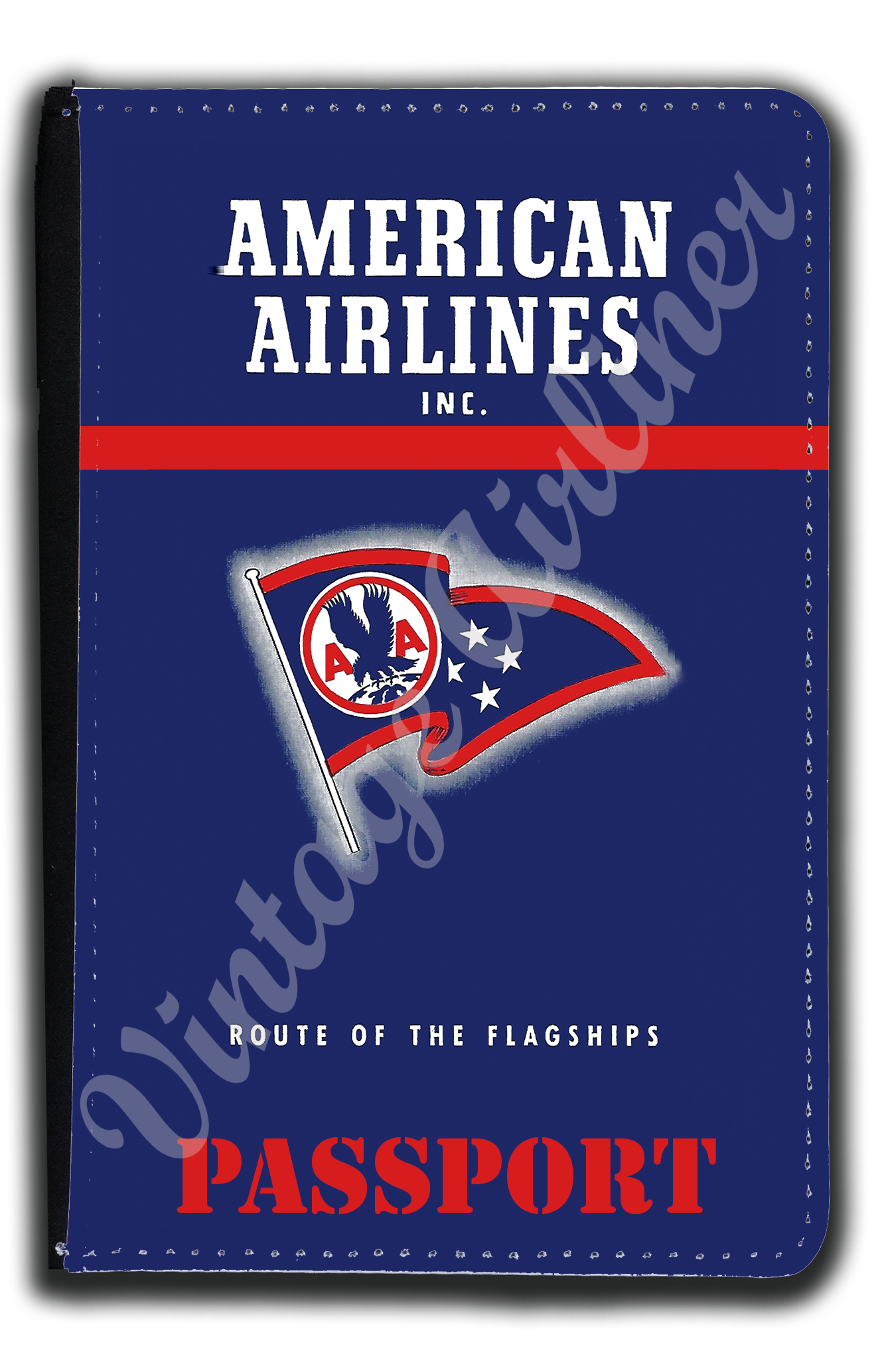 American Airlines 1930's Timetable Cover Passport Case