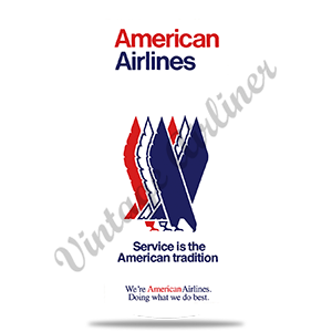 American Airlines Eagle Timetable Cover Round Sandstone Coaster