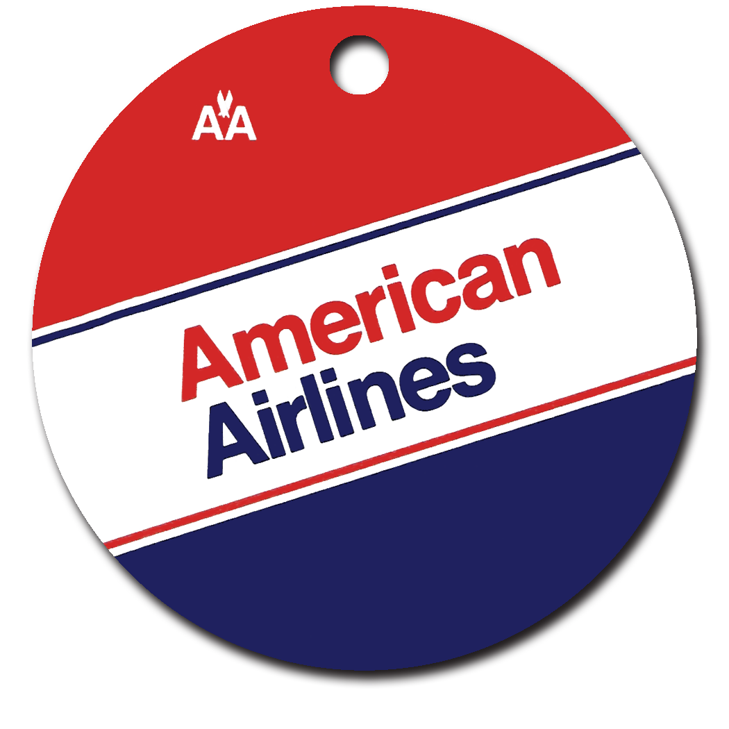 American Airlines 80's Ticket Jacket Ornaments
