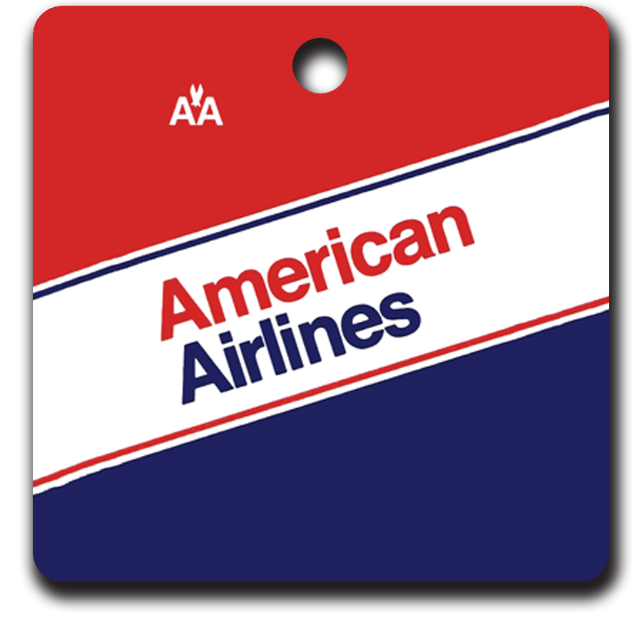 American Airlines 80's Ticket Jacket Ornaments