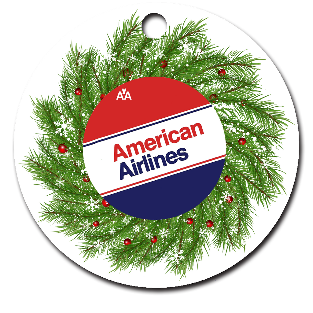 American Airlines 80's Ticket Jacket Ornaments
