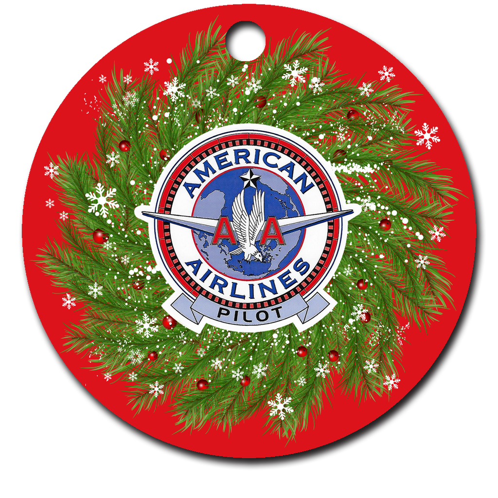 American Airlines Pilot Ornaments