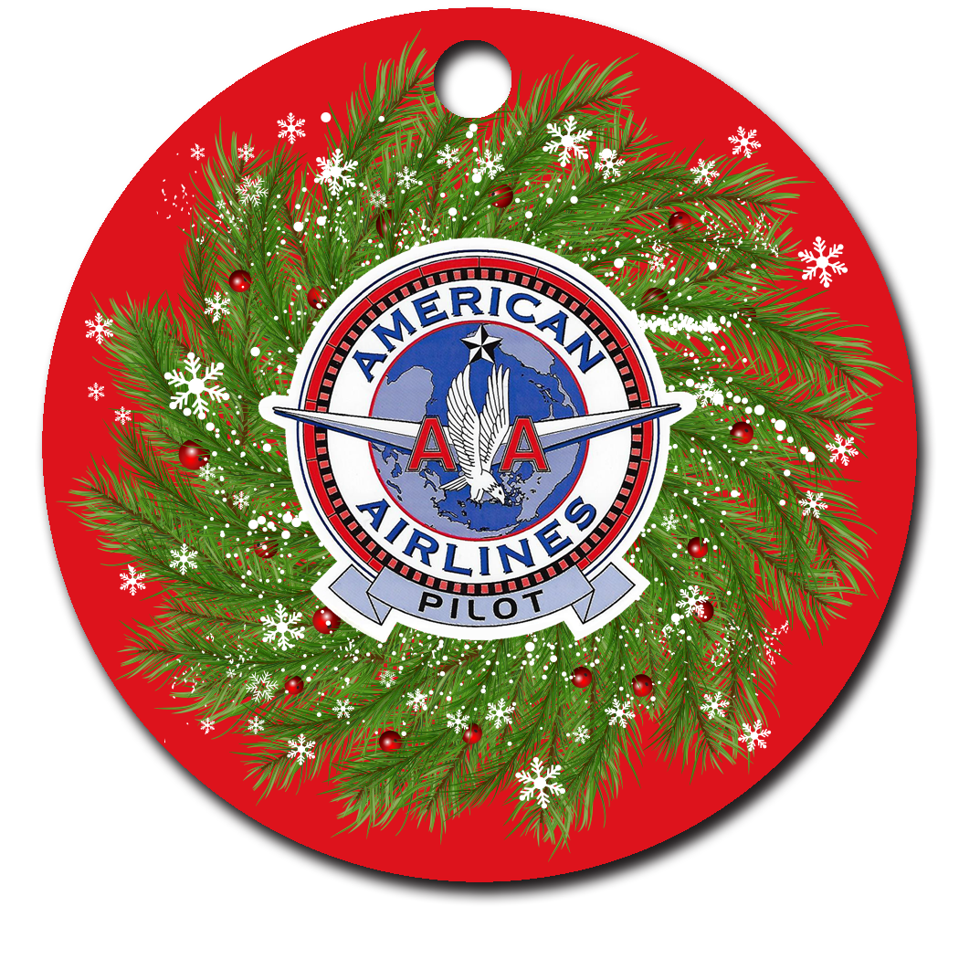 American Airlines Pilot Ornaments