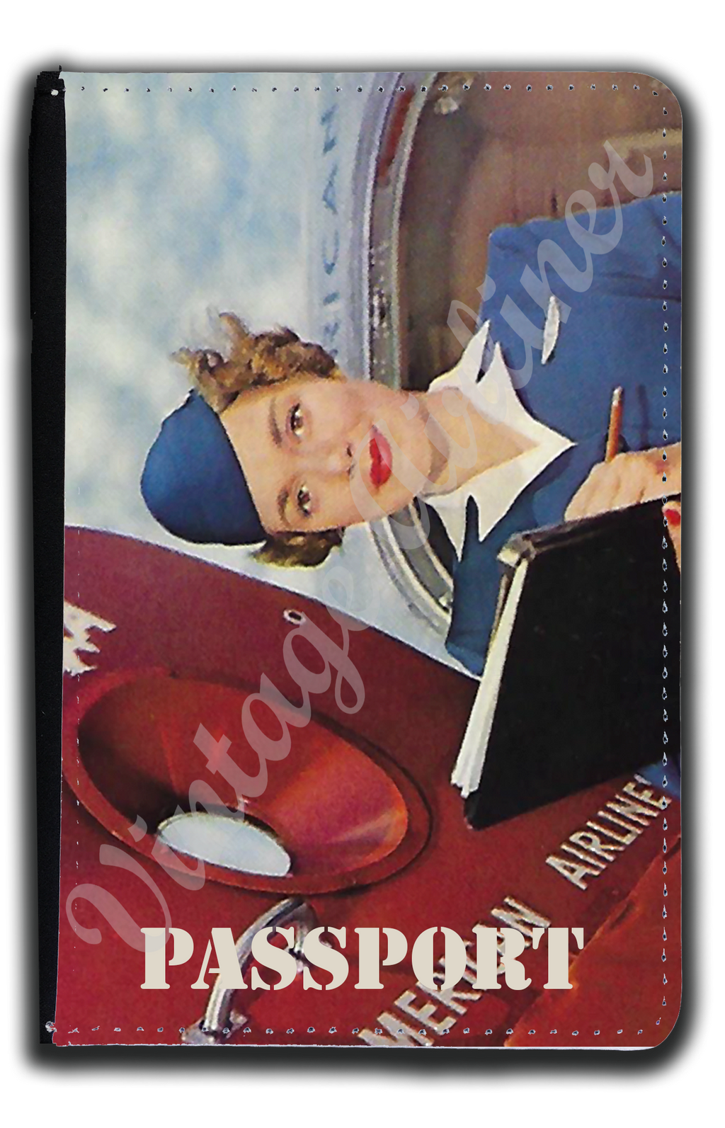 AA 1950's Flight Attendant Passport Case