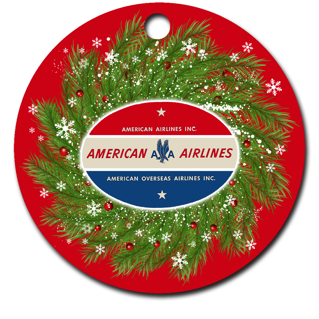 American Airlines Overseas Airways Ornaments