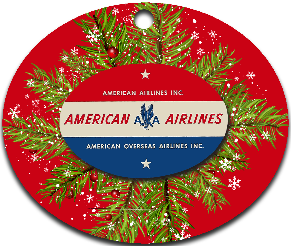 American Airlines Overseas Airways Ornaments