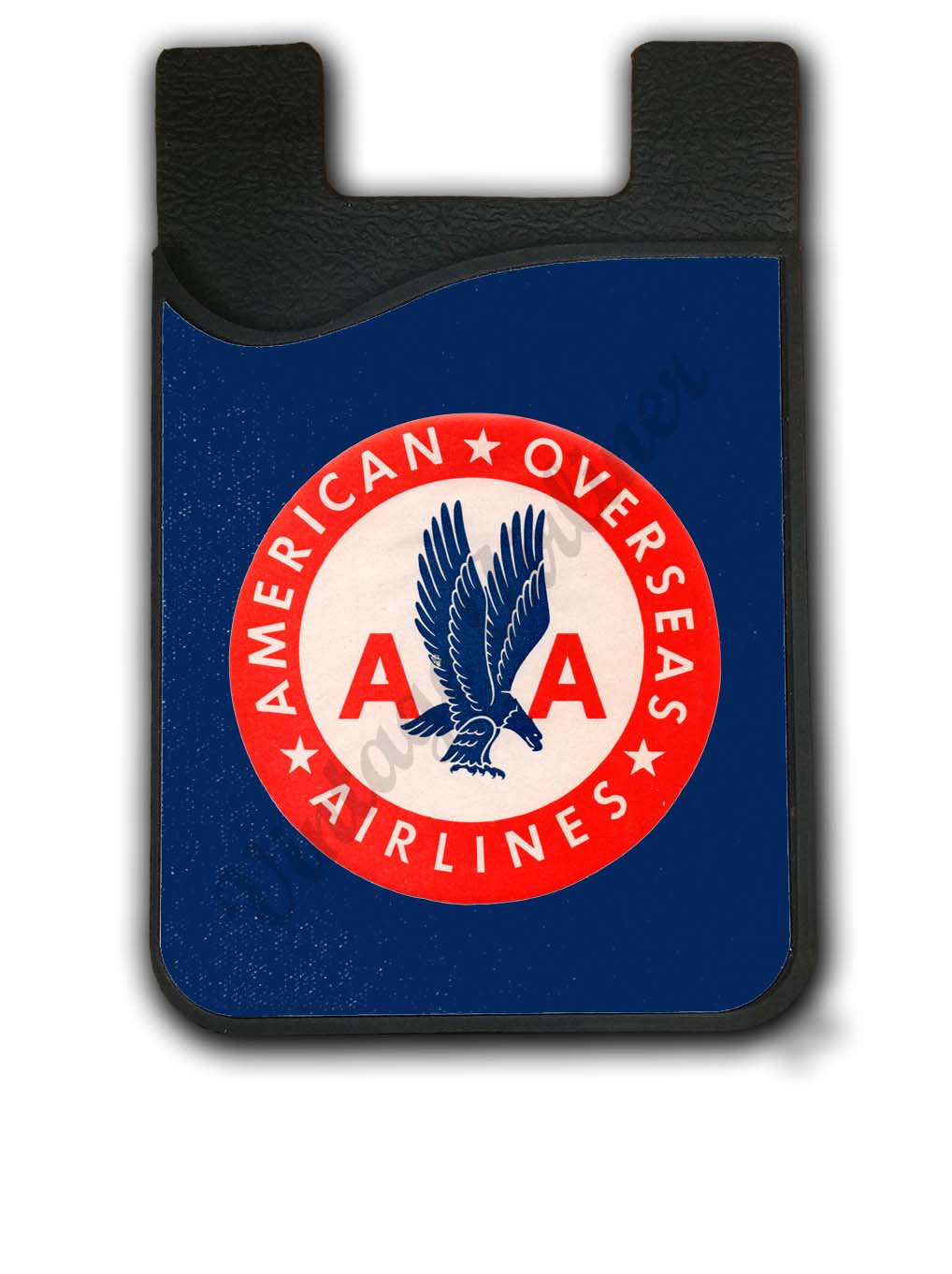 AA Vintage Overseas Bag Sticker Card Caddy