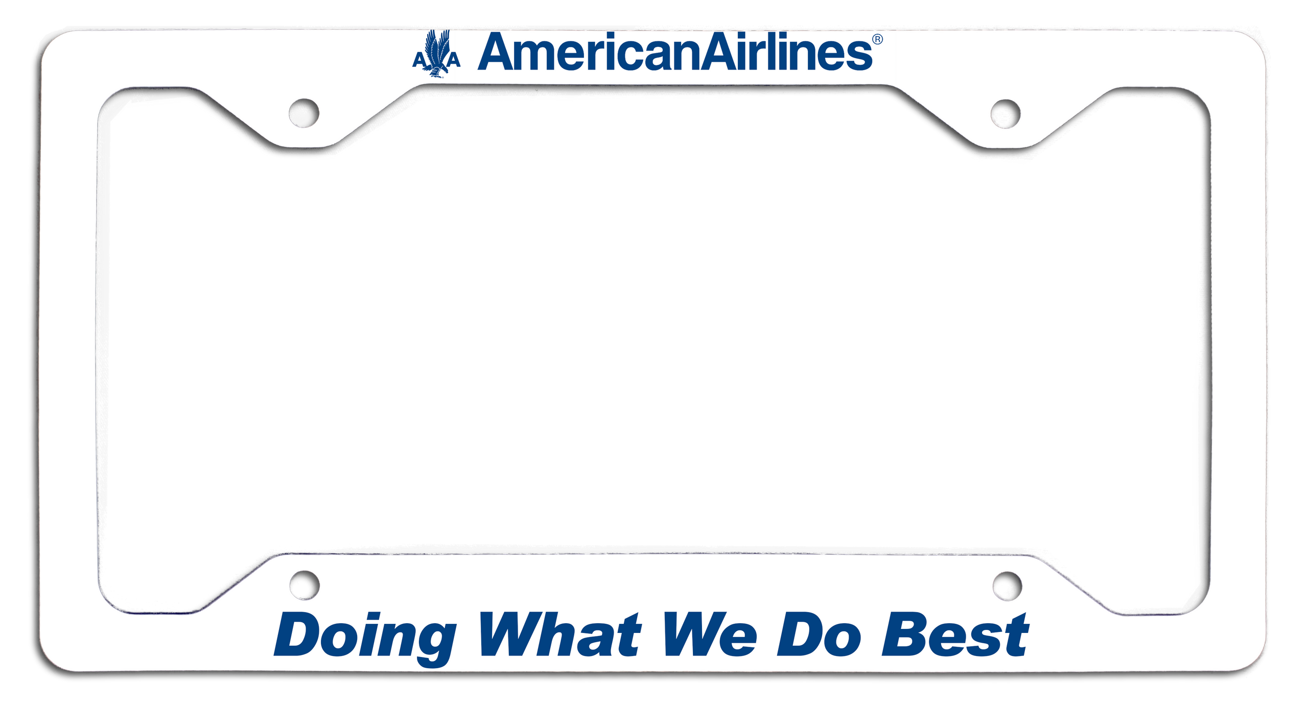 American Airlines - Doing What We Do Best - w/AA Eagle License Plate Frame