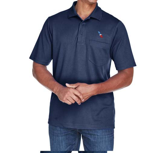 2013 AA Logo Men's Wicking Pocket Polo