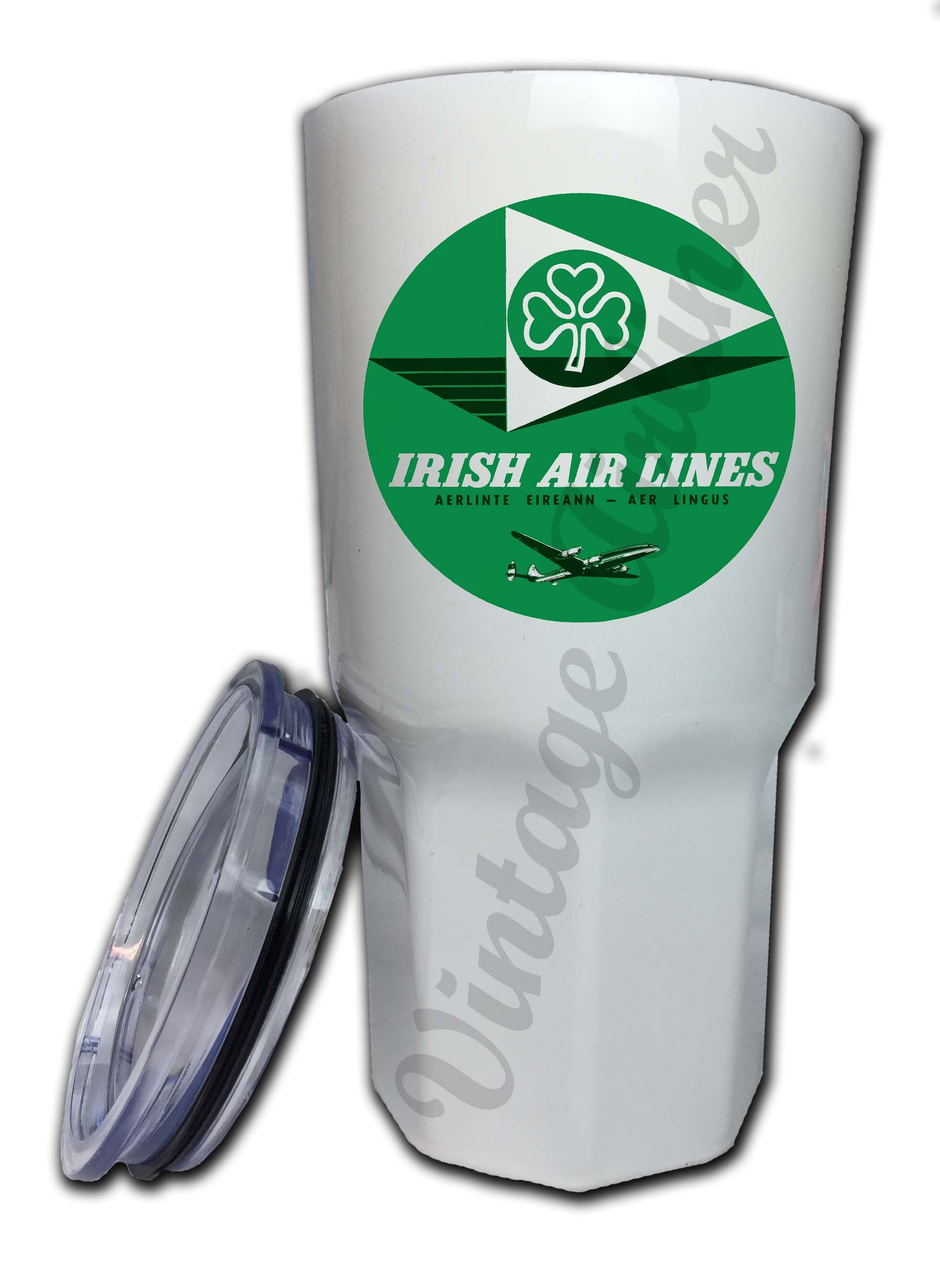 Aer Lingus 1950's Vintage Bag Sticker Tumbler