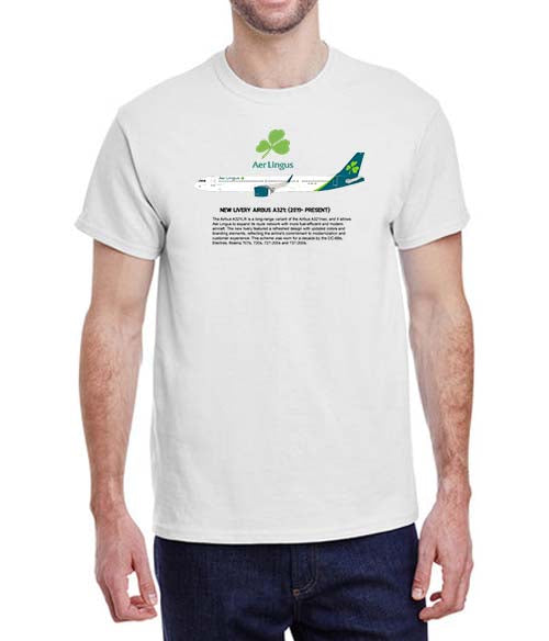 Aer Lingus New Livery AIRBUS-A321: (2019-Present) Historical T-Shirt