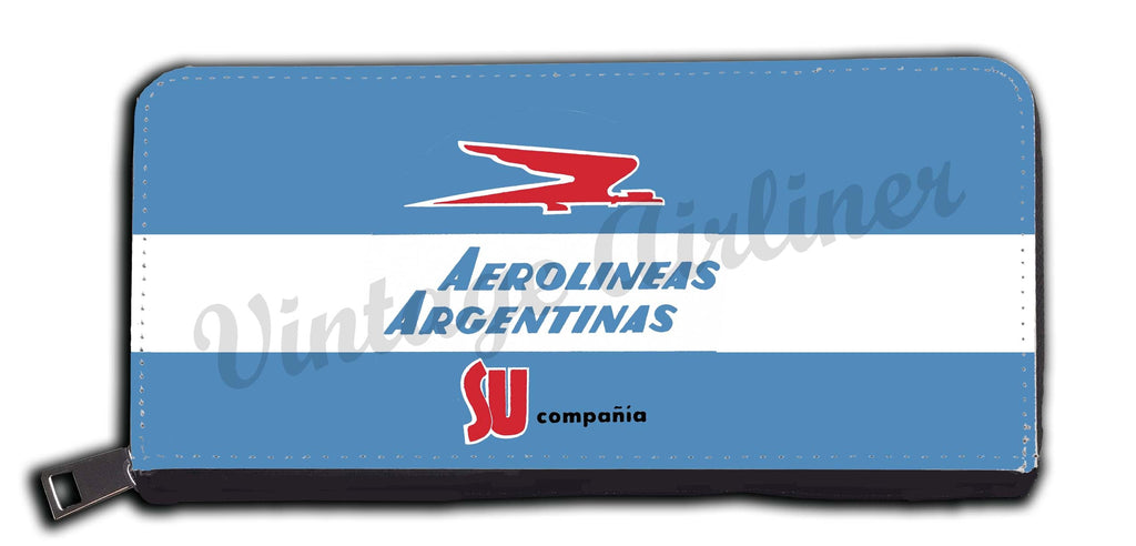 Aerolineas Agentinas 1960's Vintage Bag Sticker Wallet