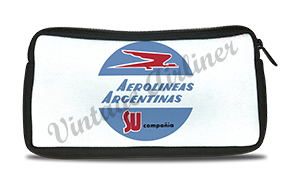 Aerolineas Argentinas 1960's Vintage Bag Sticker Travel Pouch