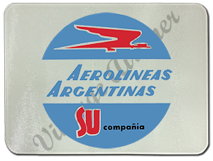 Aerolineas Argentinas Logo Glass Cutting Board