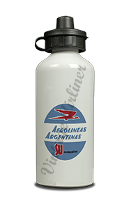 Aerolineas Argentinas 1960's Bag Sticker Aluminum Water Bottle