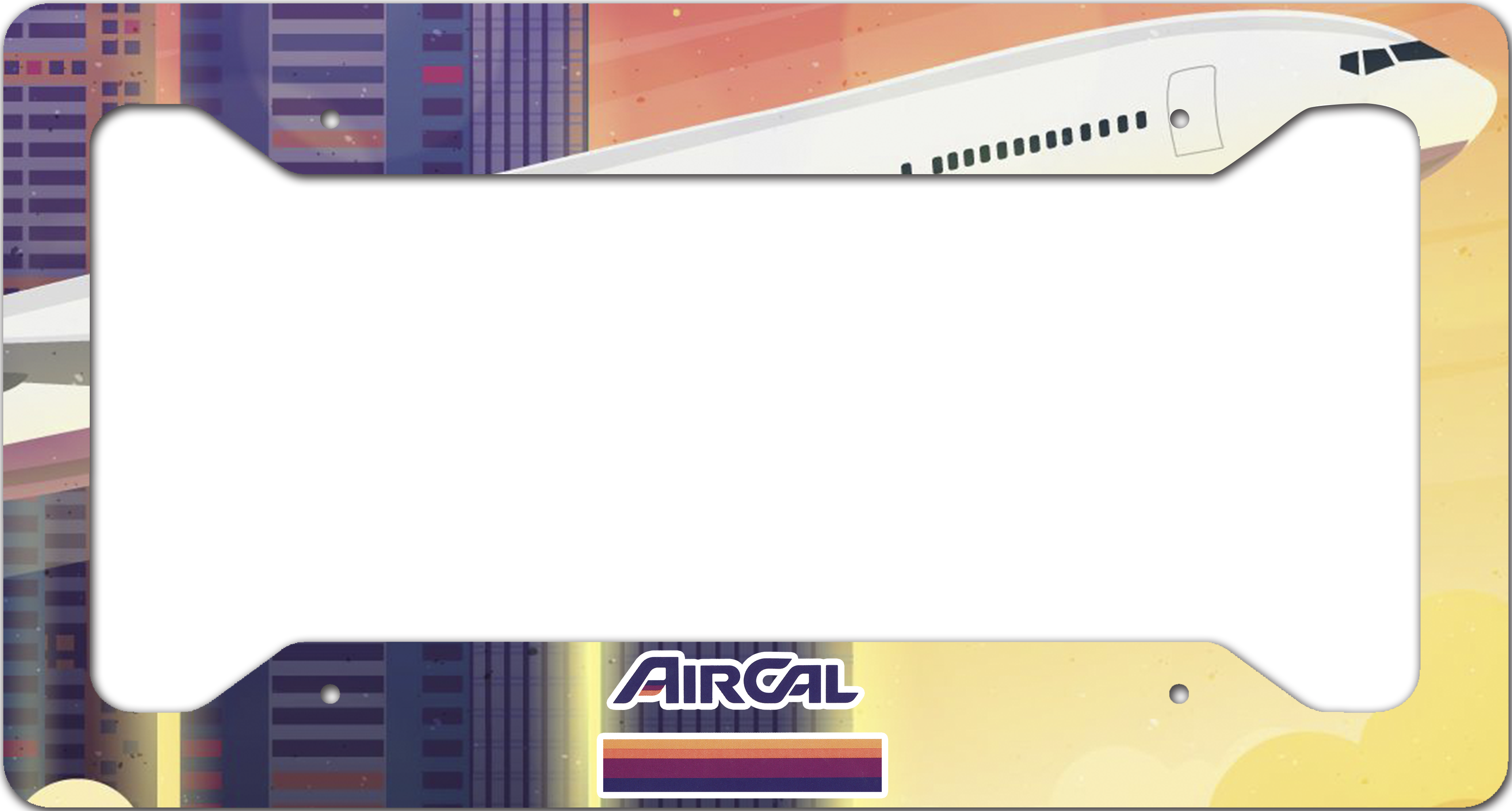 Air Cal Livery- License Plate Frame