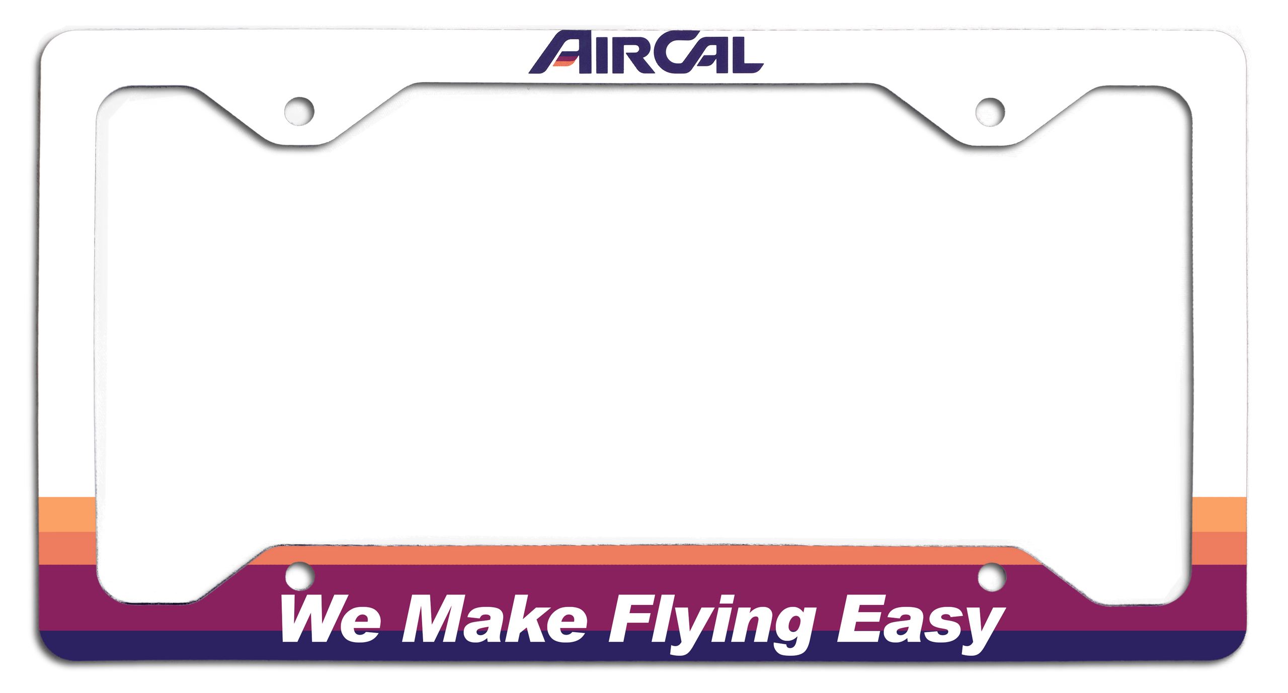 Air Cal - We Make Flying Easy - License Plate Frame