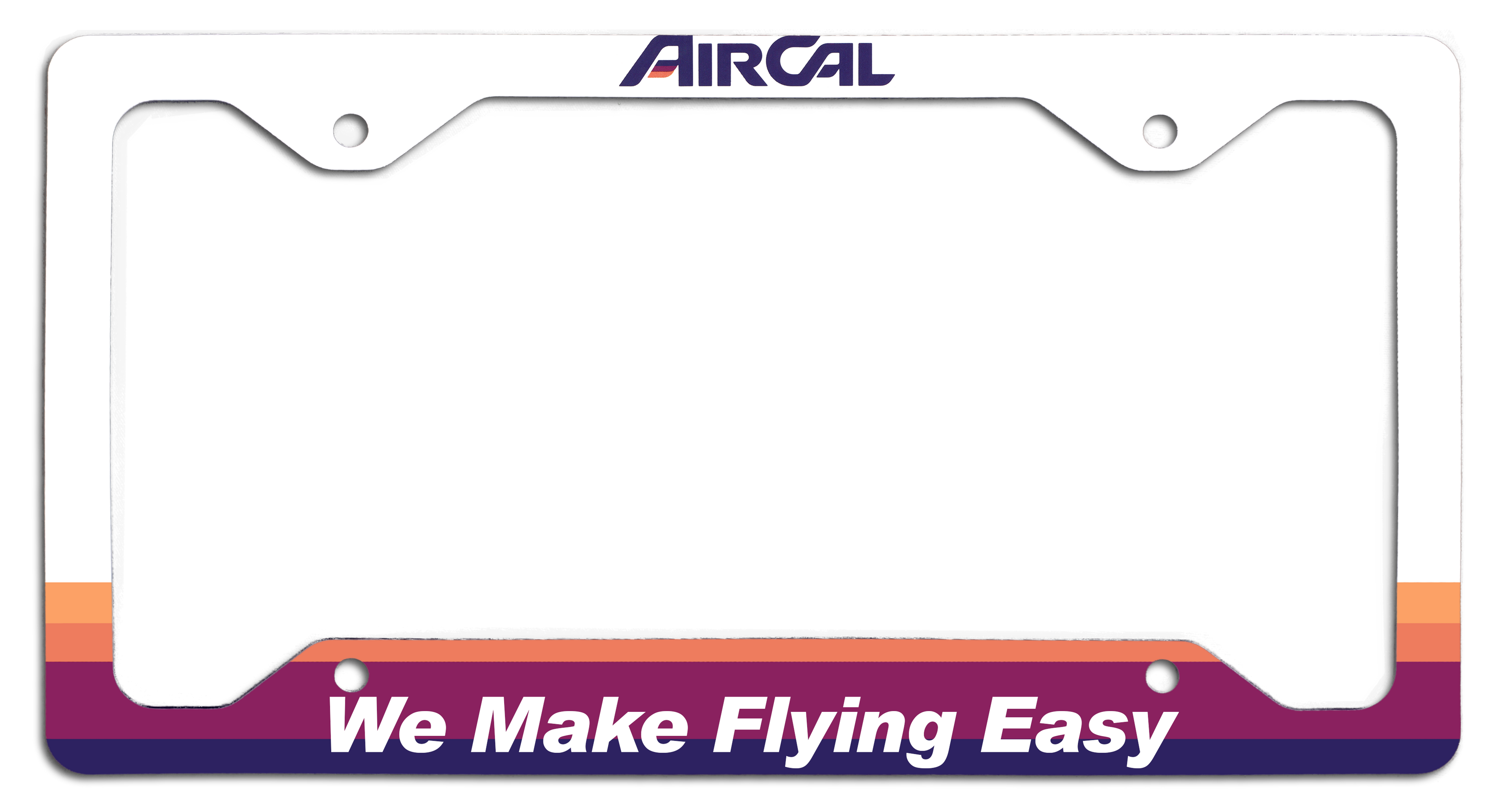 Air Cal - We Make Flying Easy - License Plate Frame