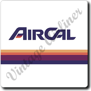 Air Cal Logo Square Sandstone Coaster