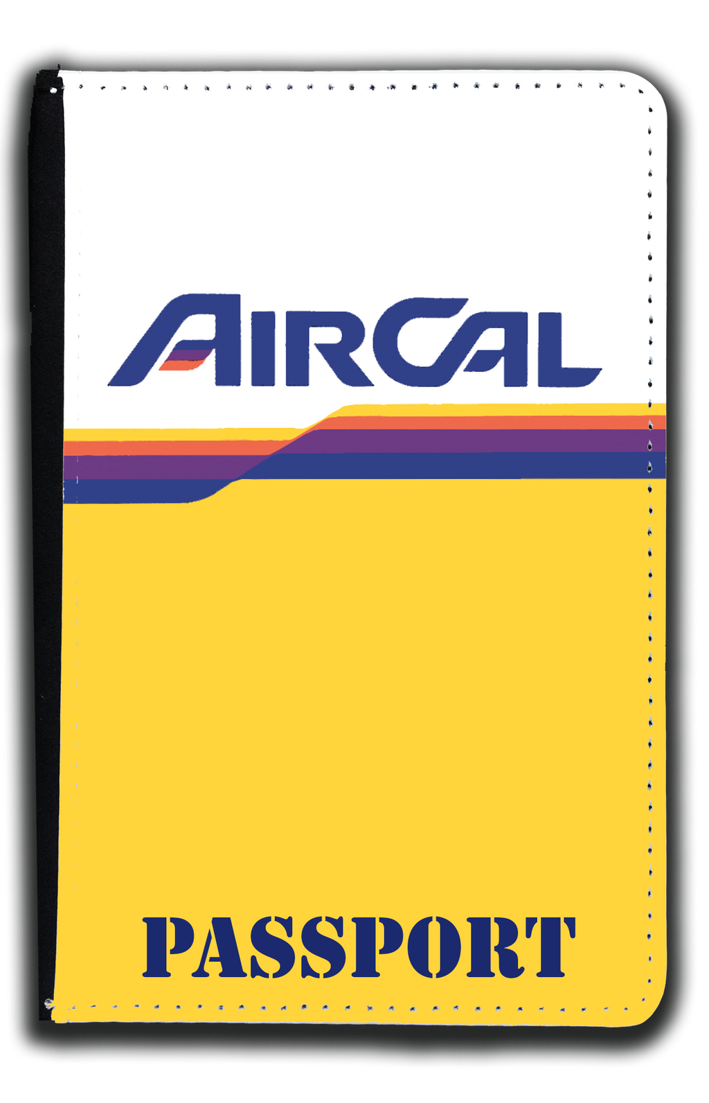 Air Cal Logo Yellow Passport Case