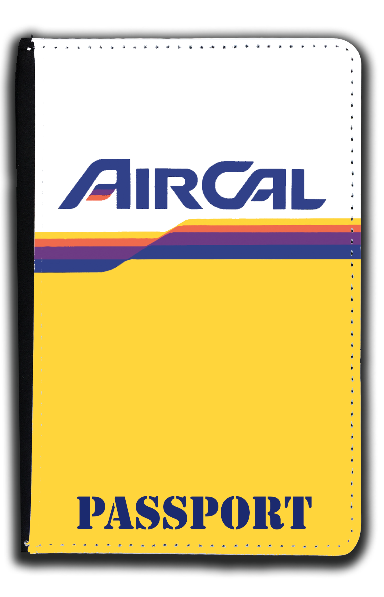 Air Cal Logo Yellow Passport Case