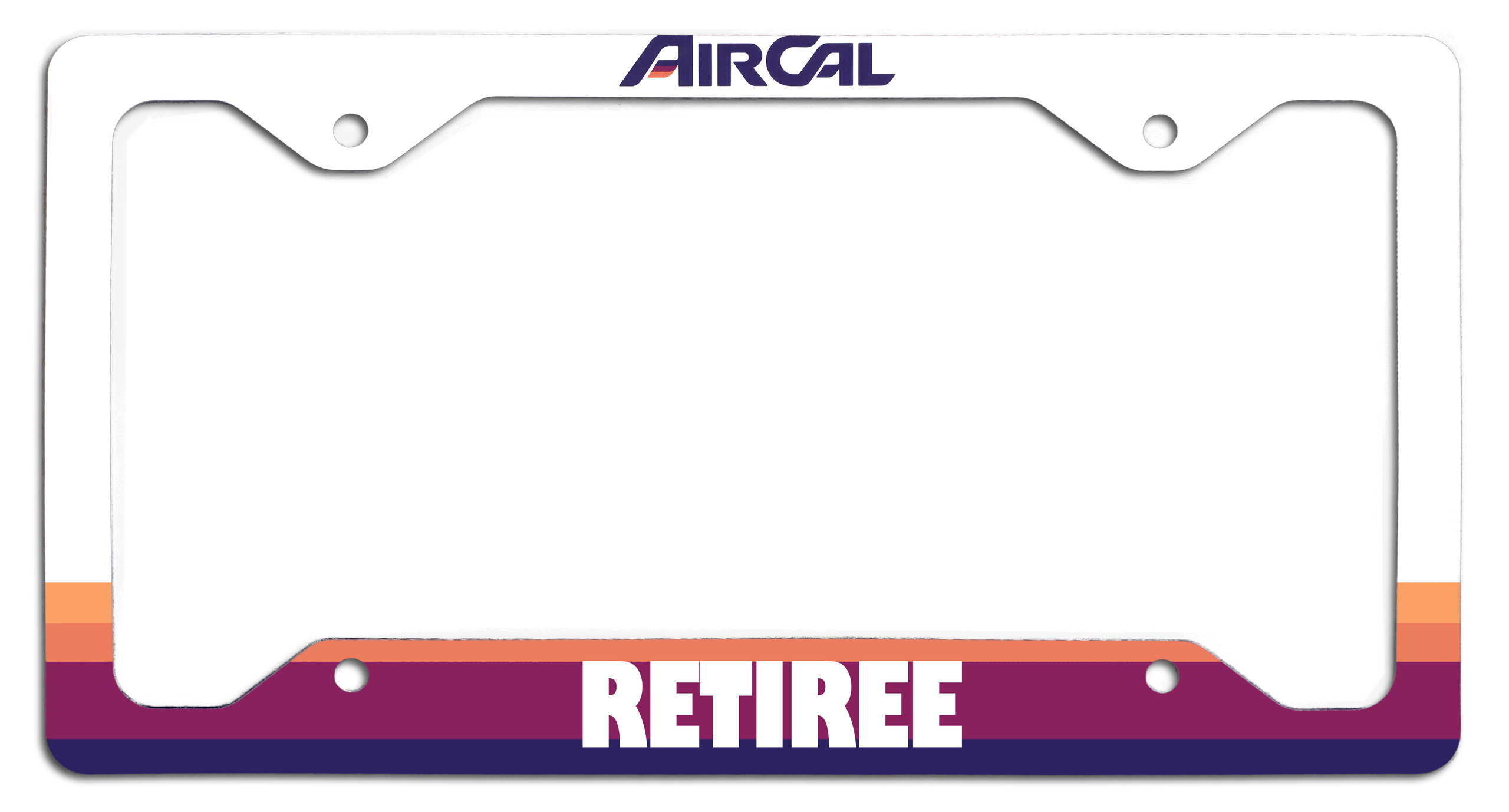 Air Cal Retiree - License Plate Frame