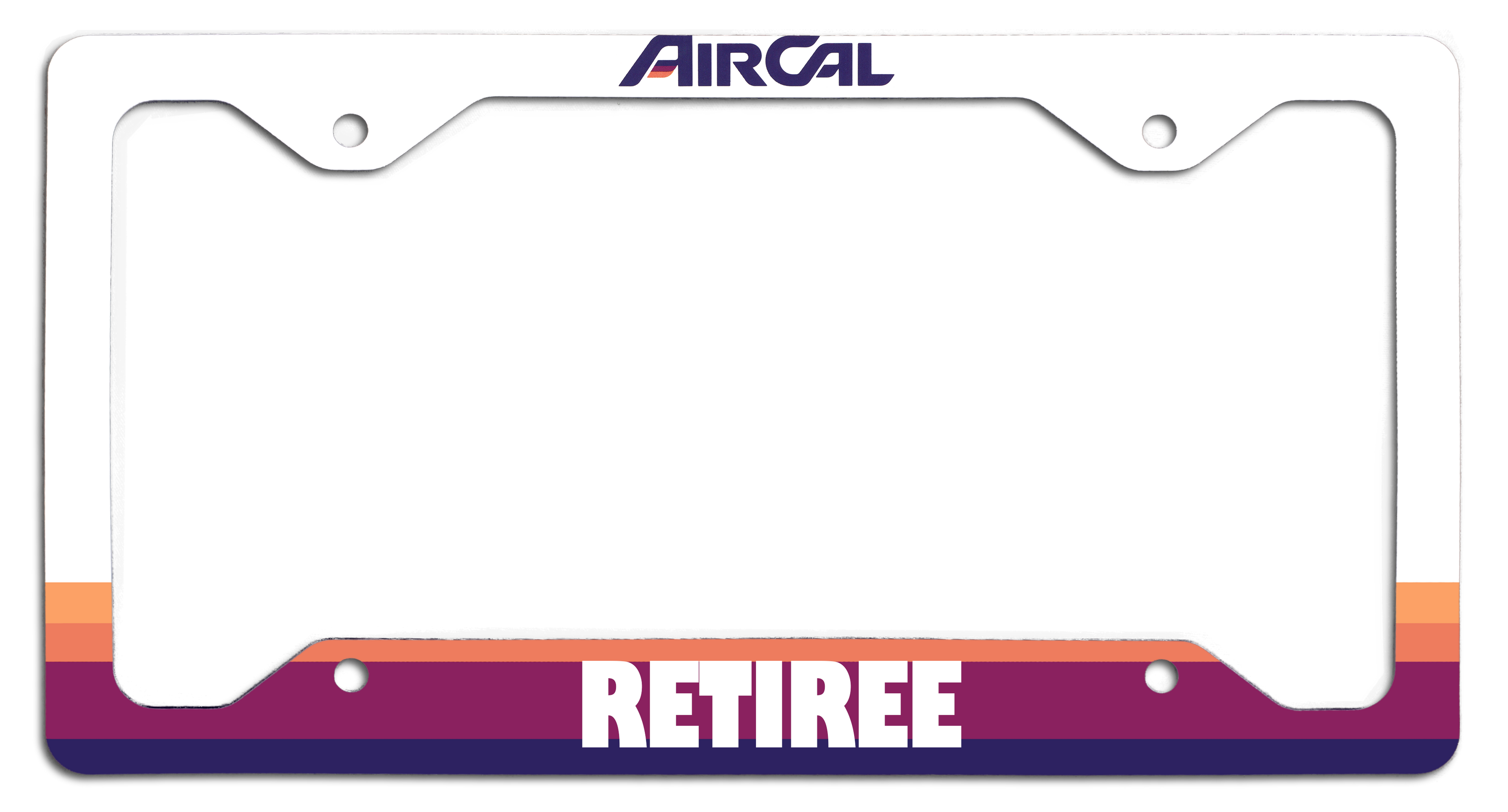 Air Cal Retiree - License Plate Frame