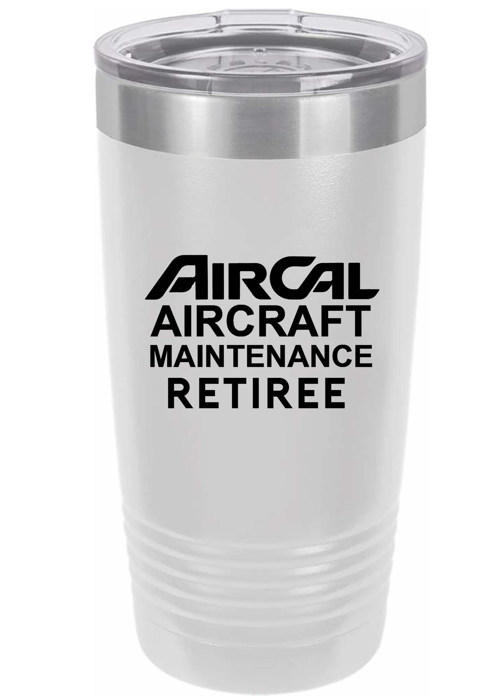 RETIREE Air Cal Aircraft Maintenance Tumbler