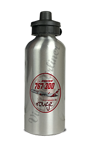 Air Canada 767 Rouge Big Sticker Aluminum Water Bottle