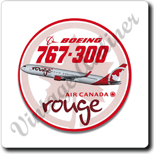 Air Canada Rouge Square Sandstone Coaster