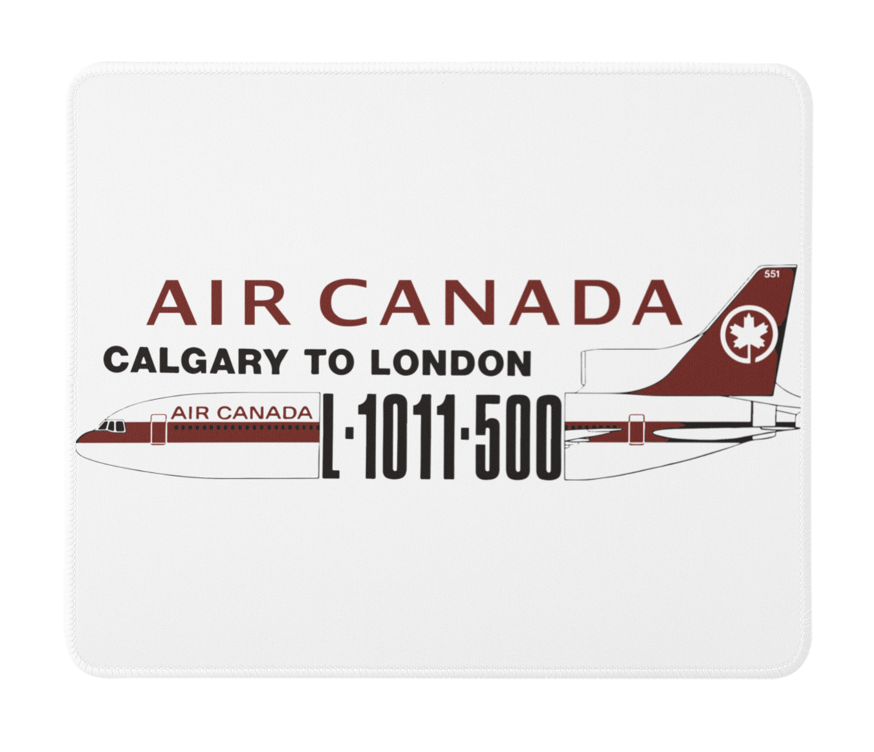 Air Canada Calgary To London Mousepad