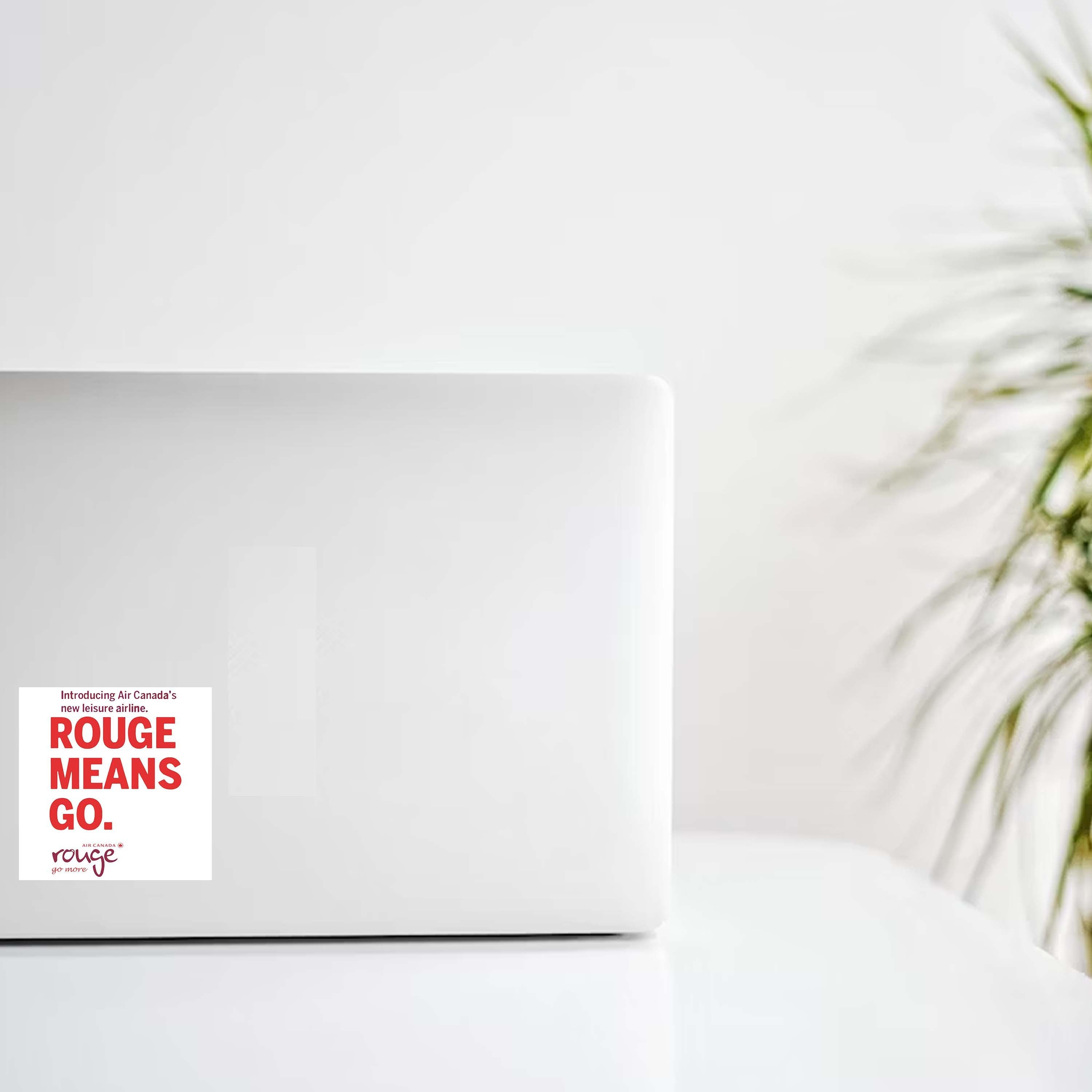 Air Canada "Rouge Means Go" Decal Stickers