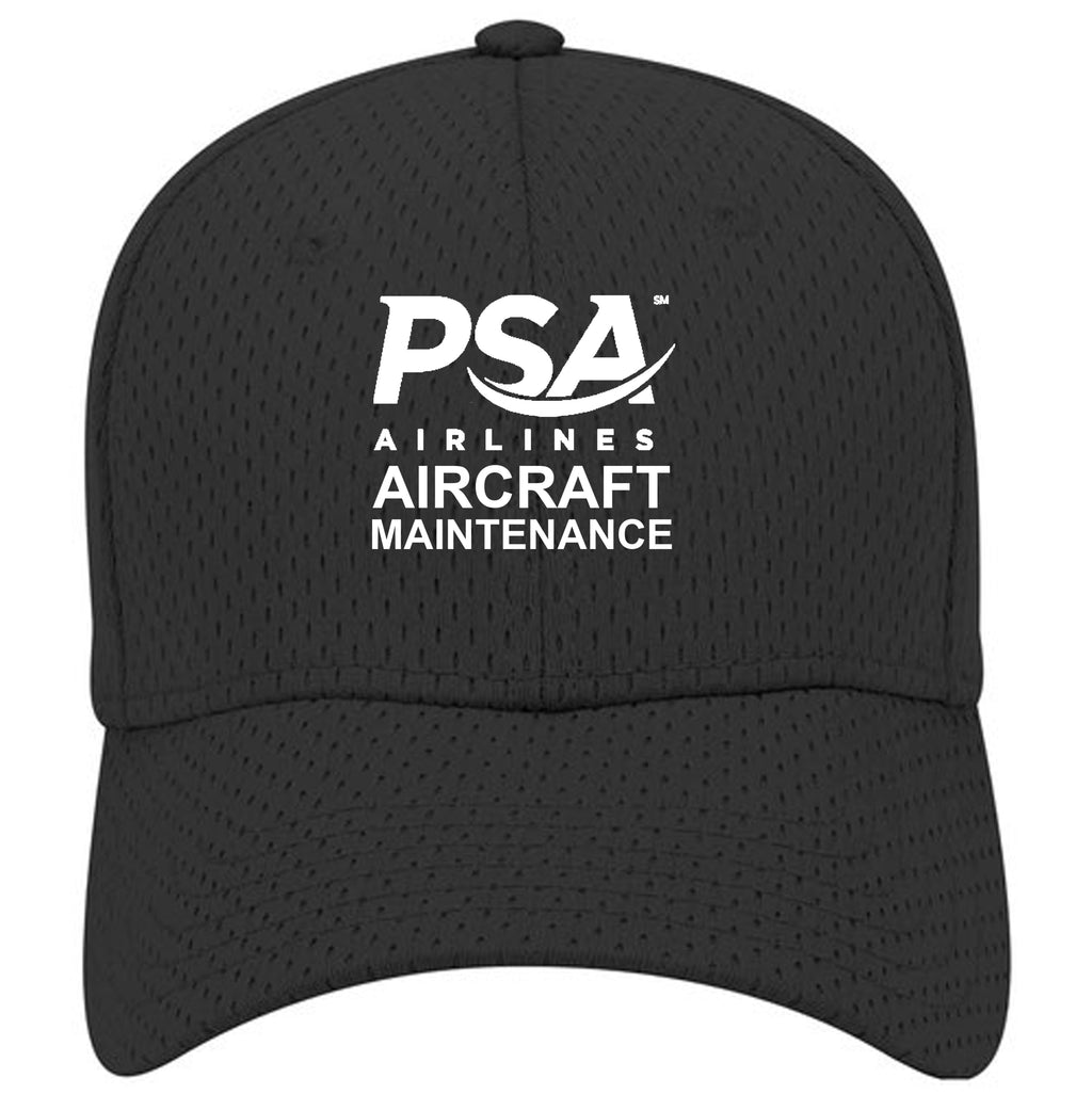 PSA Aircraft Maintenance Mesh Black Cap **