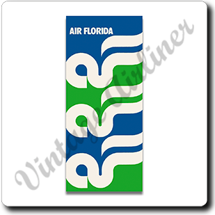 Air Florida Logo Square Sandstone Coaster