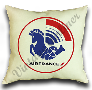 Air France 1976 Logo Linen Pillow Case Cover