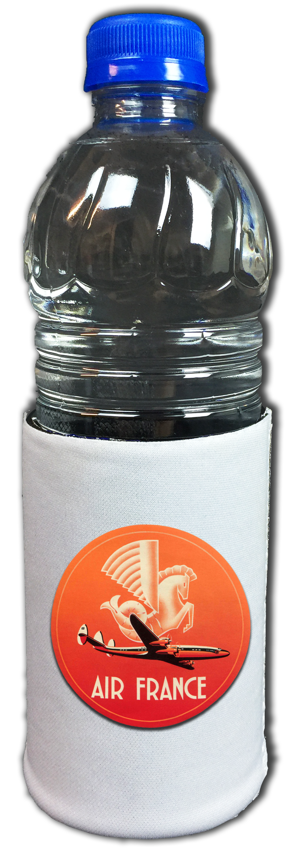 Air France 1950's Vintage Bag Sticker Beverage Wrap