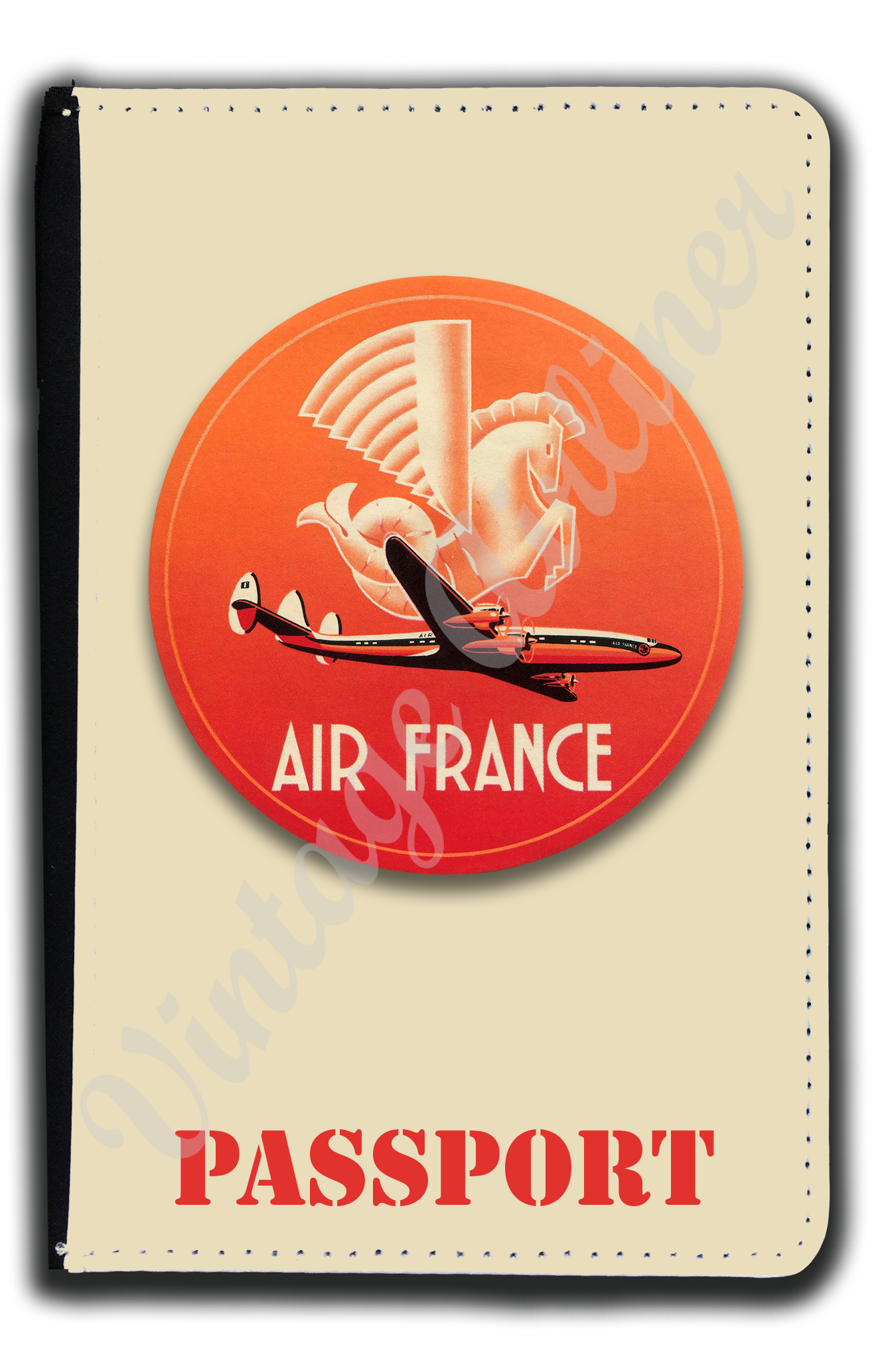 Air France Vintage Constellation Bag Sticker Passport Case