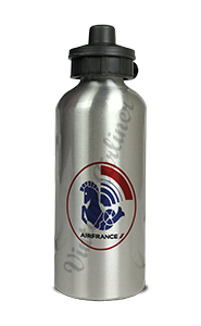 Air France 1960's Vintage Big Sticker Aluminum Water Bottle