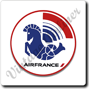 Air France 1976 Logo Square Sandstone Coaster
