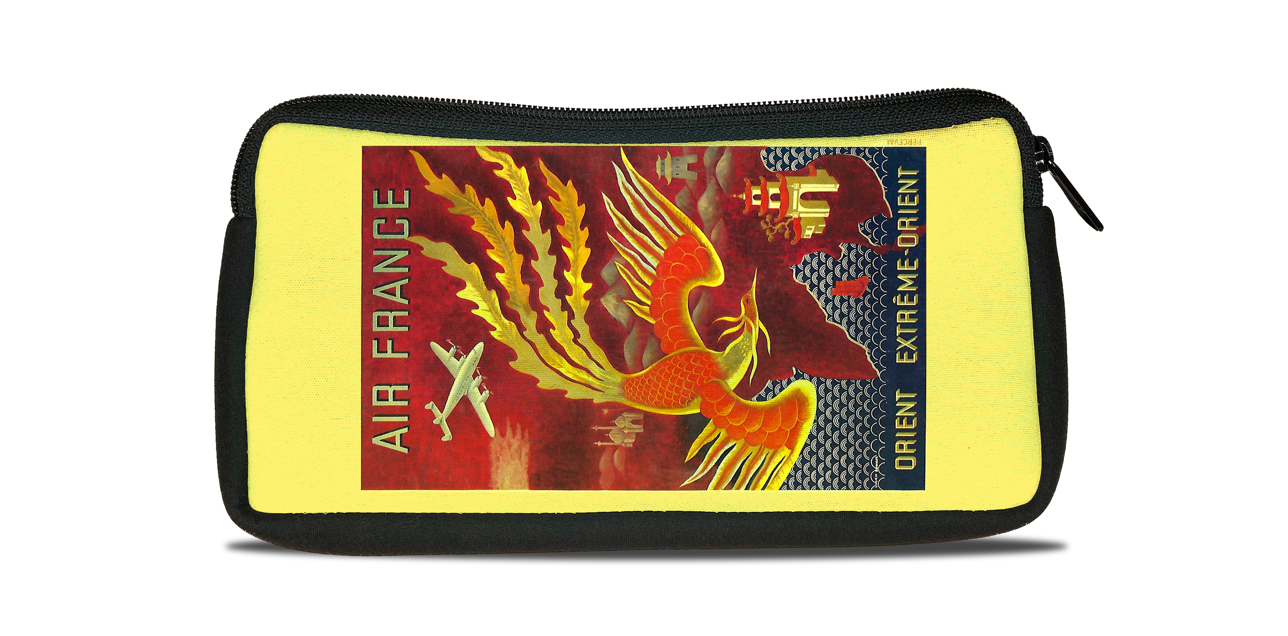 Air France Orient Cover Bag Sticker Travel Pouch