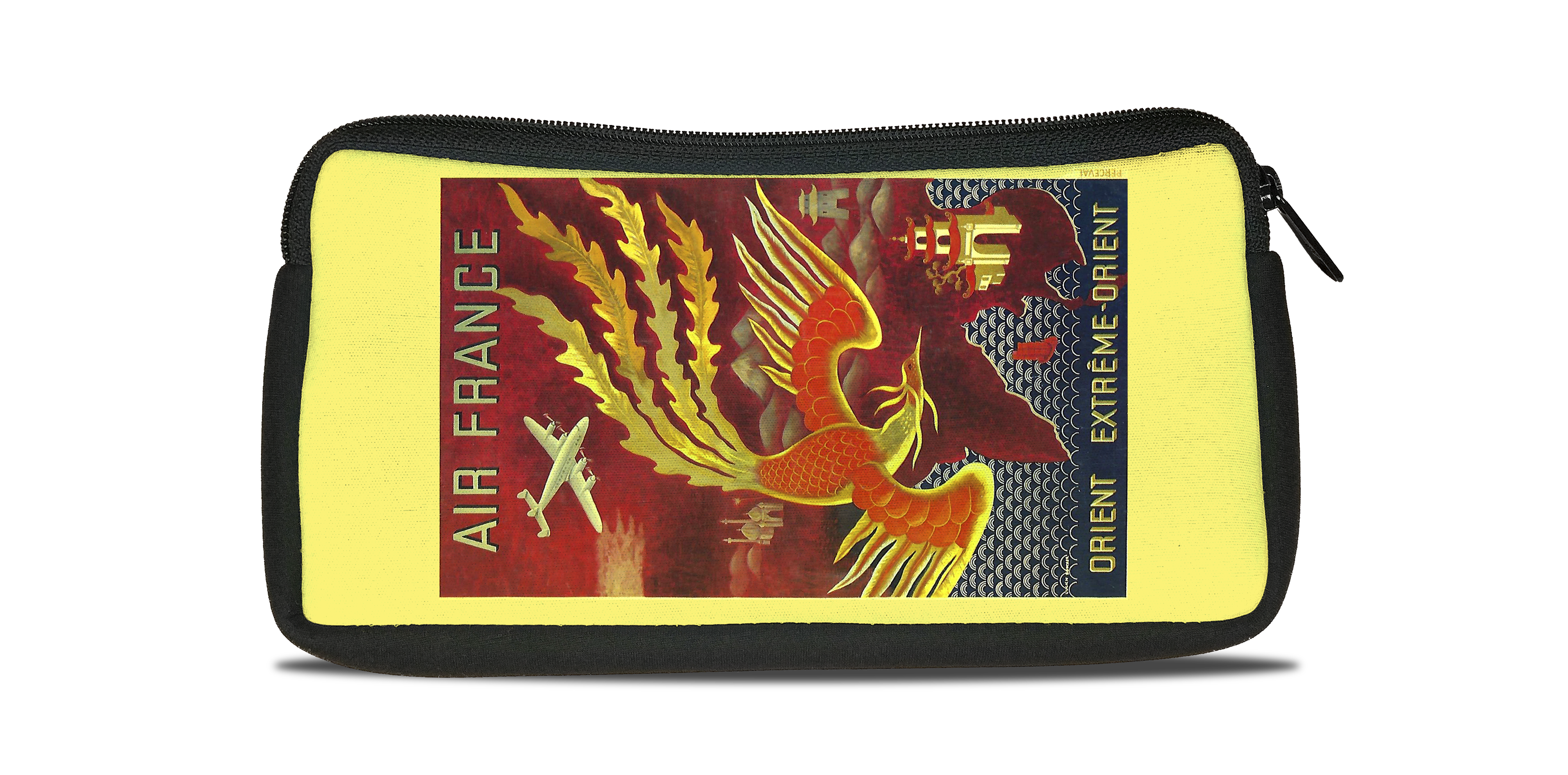 Air France Orient Cover Bag Sticker Travel Pouch