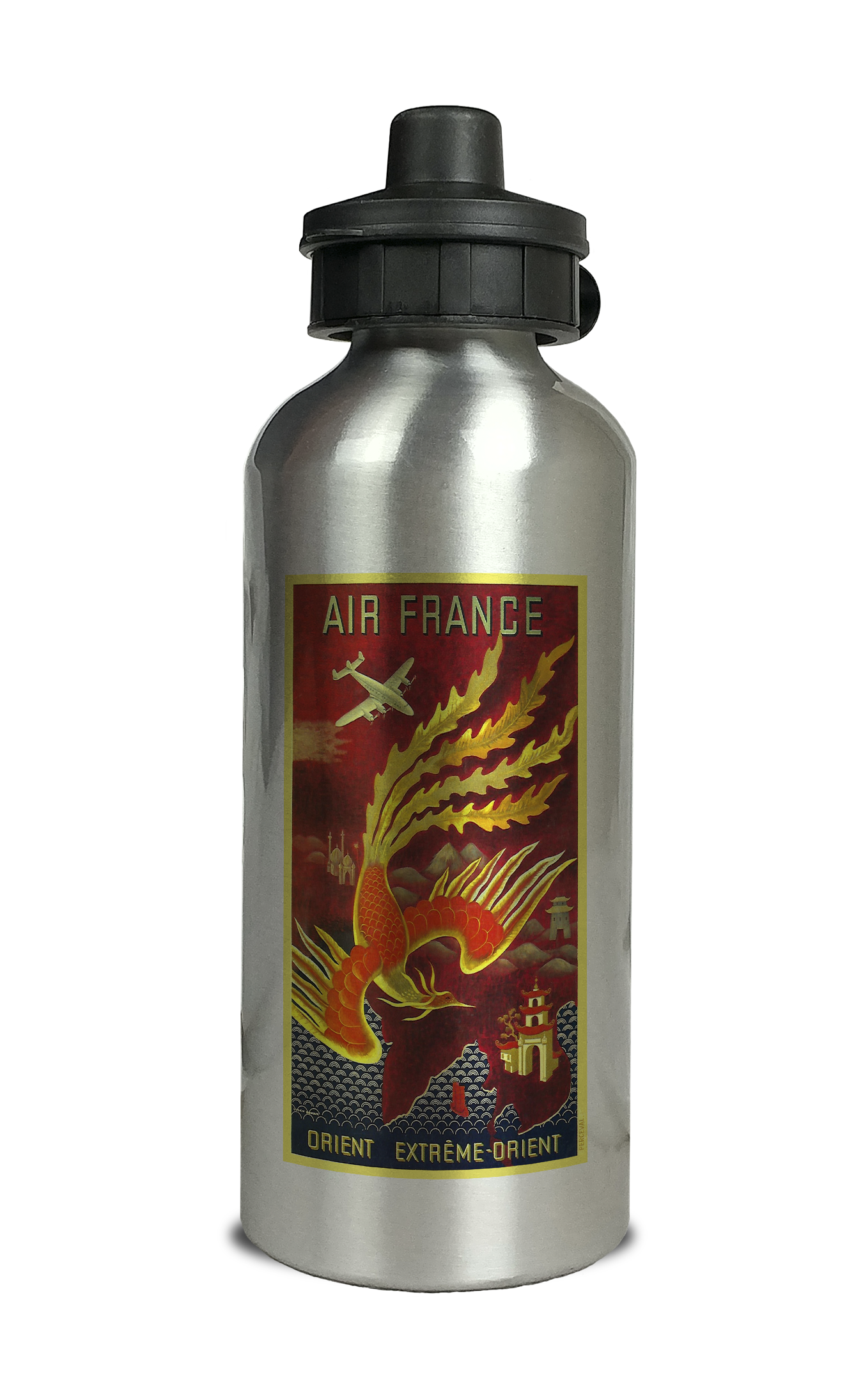 Air France Orient Aluminum Water Bottle