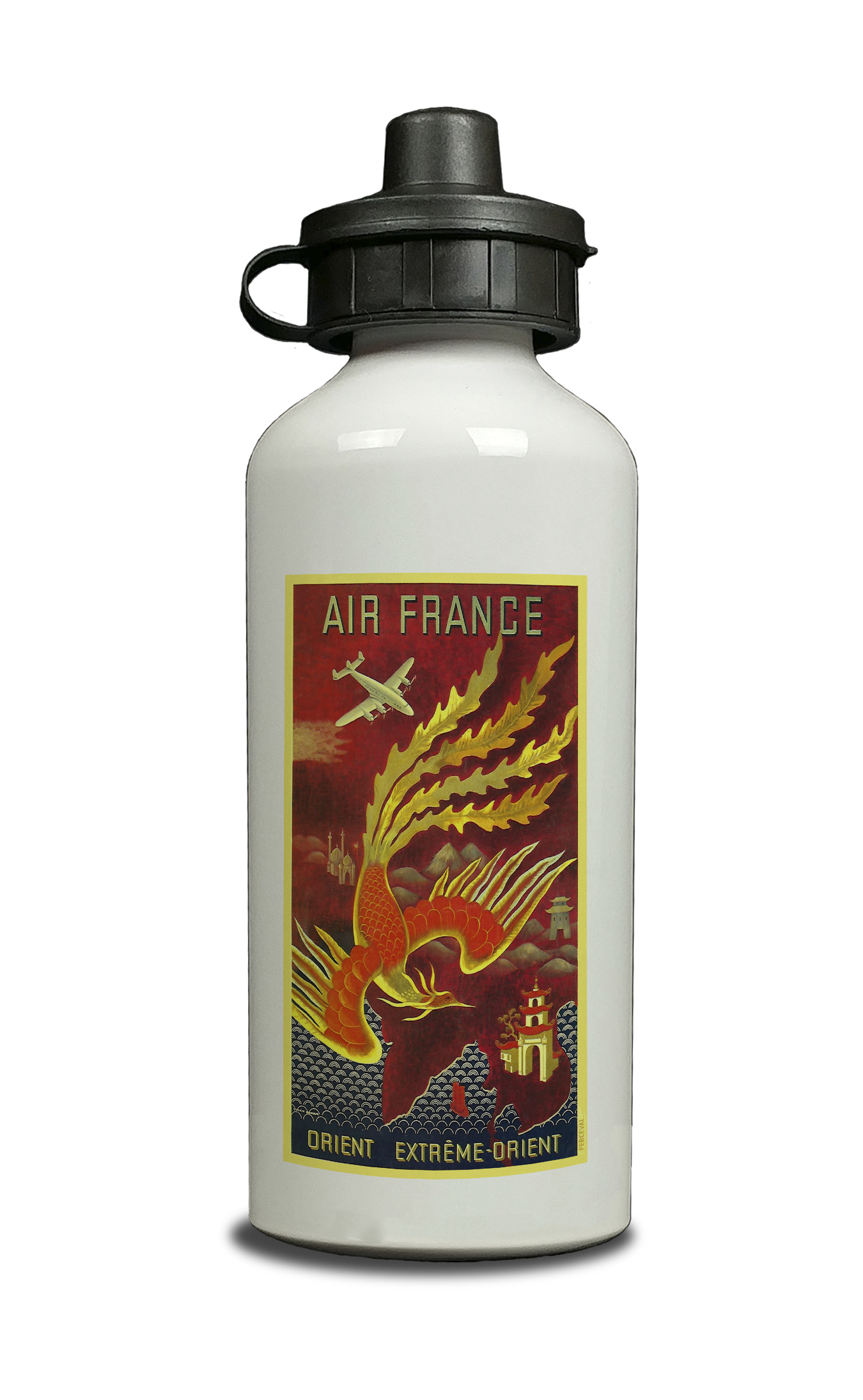 Air France Orient Aluminum Water Bottle