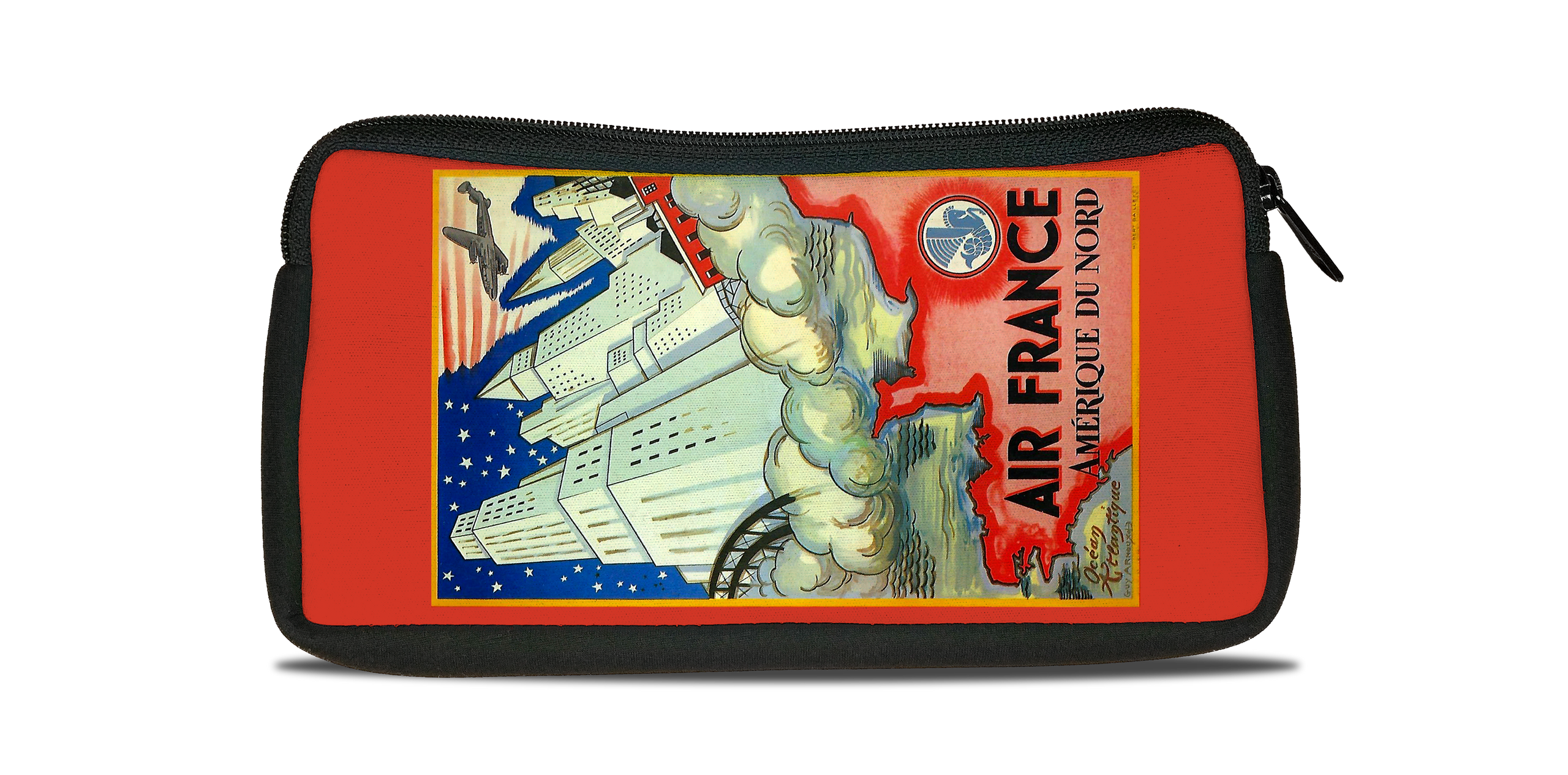 Air France Amérique du Nord Cover Bag Sticker Travel Pouch